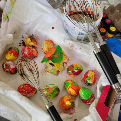 Ostereier mamorieren Ostereier mamorieren